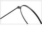 Retro Round Blue Light Blocking Glasses – Silver, Black & Gold