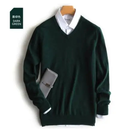 2026 mens Classic Pullover V-Neck Sweater