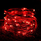 LED Fairy Lights Battery Operated | Waterproof Silver Wire Firefly Starry Lights