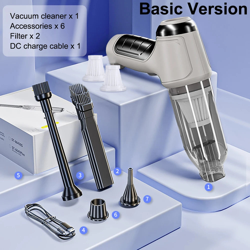 Portable Wireless Vacuum Cleaner – Car & Home | Basic & Pro Models
