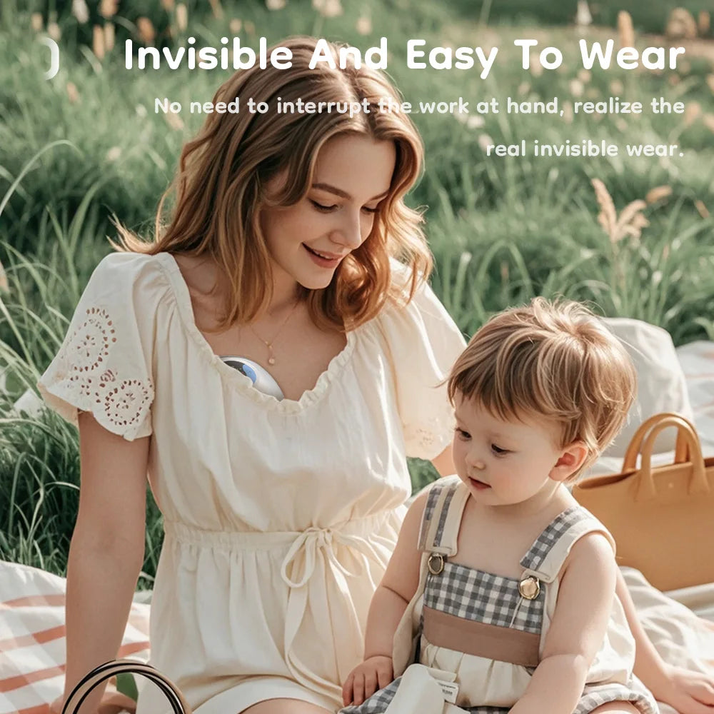 Hands-Free Wearable Electric Breast Pump – 4 Modes, 36 Levels, LED Display