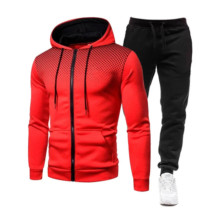 Mens 2026 Tracksuits  Clothing  Sets Hoodie Set Zipper Sweatshirt