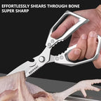 Multifunctional Kitchen Scissors – Stainless Steel Food & Bone Scissors