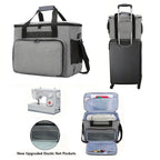 Sewing Machine Carrying Case with Multiple Storage Pockets