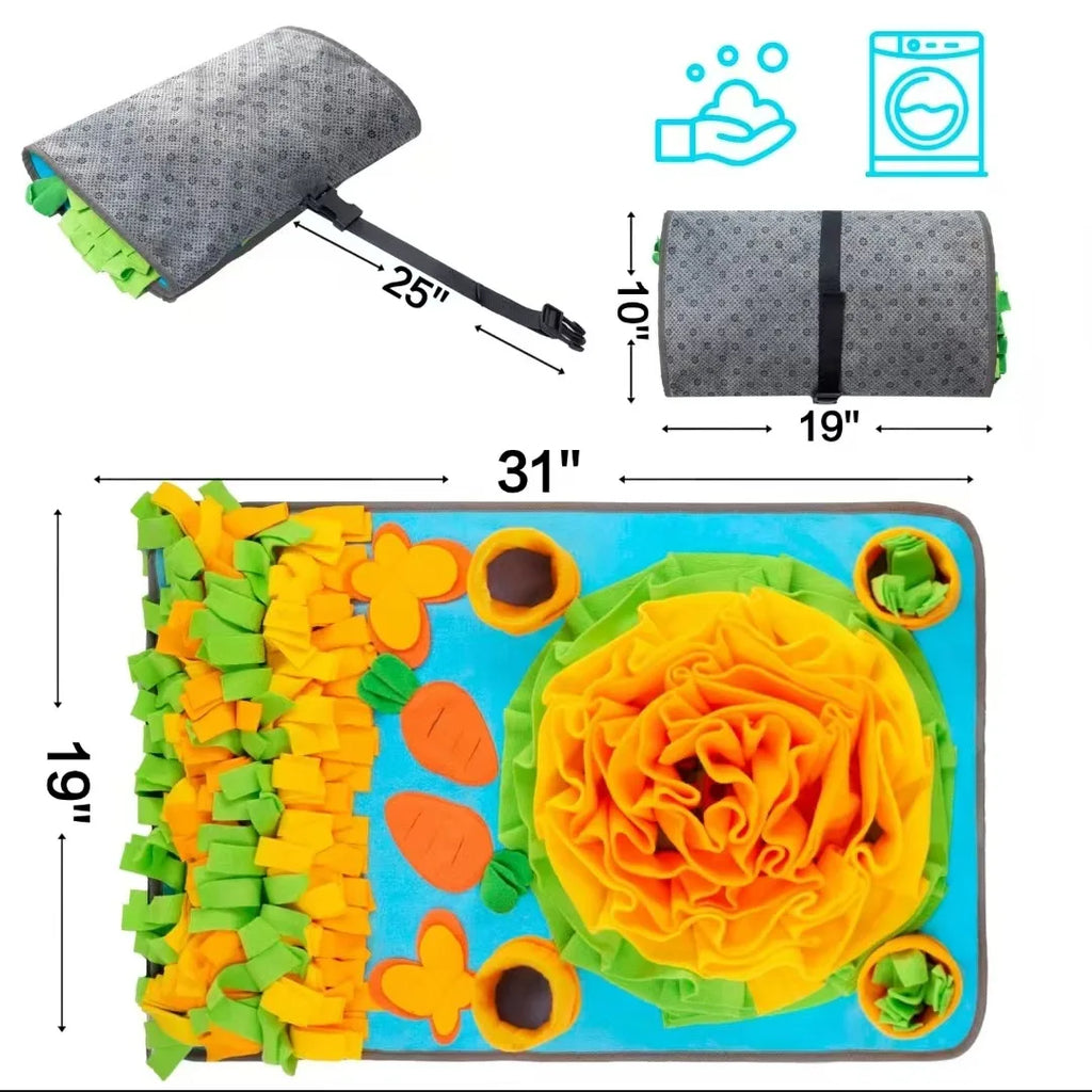 Interactive Dog Snuffle Mat For Small Medium Dogs.