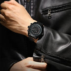 Jaragar Men's Automatic Skeleton Watch – Stainless Steel Mechanical Timepiece