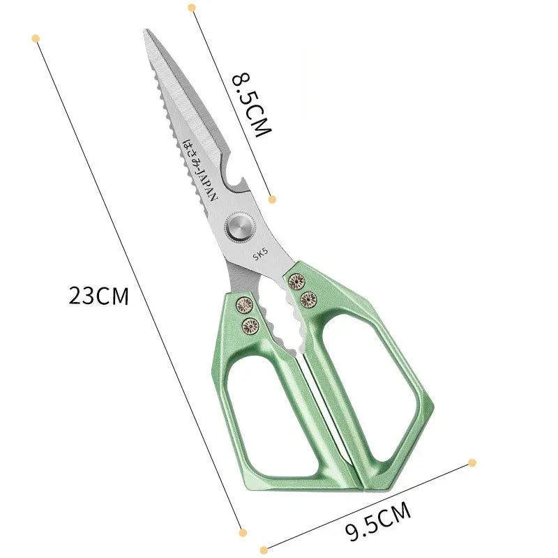 Multifunctional Kitchen Scissors – Stainless Steel Food & Bone Scissors