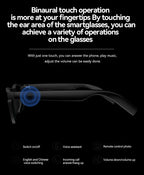 BMAD AI Smart Glasses | 8K Camera, Bluetooth, Voice Assistant & Translator