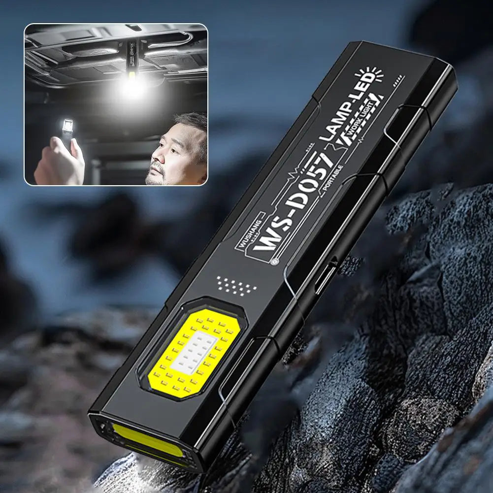 550 Lumen EDC Flashlight – 5 Modes, Clip, Magnetic Base & USB-C Charging