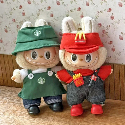 15-17cm For Labubu Doll Mini Clothes