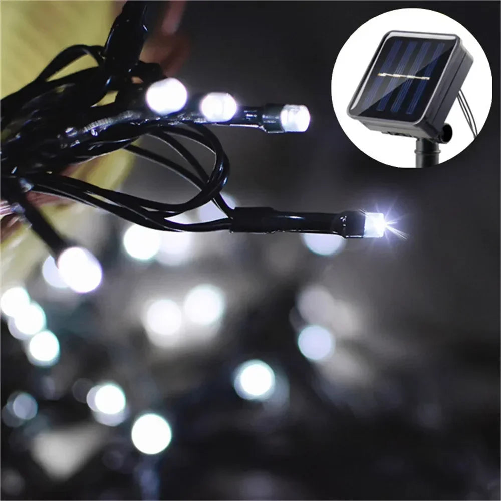 Solar Fairy String Lights – 8 Modes, Waterproof & Outdoor Ready