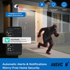 2K Wireless Battery Powered Cameras Outdoor Magnetic 5MP IP Camera