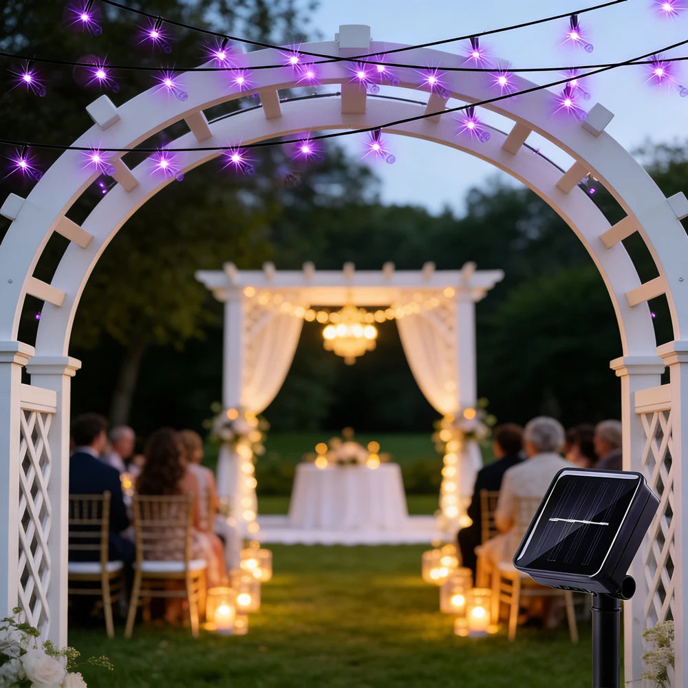 Solar Fairy String Lights – 8 Modes, Waterproof & Outdoor Ready