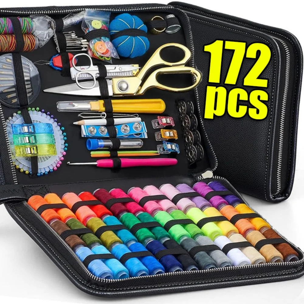 Sewing Kit Complete Set – Threads, Needles, Scissors & More