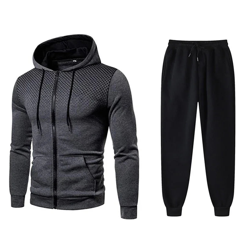 Mens 2026 Tracksuits  Clothing  Sets Hoodie Set Zipper Sweatshirt