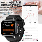 Medical Grade ECG & PPG Smart Watch | Blood Sugar, BMI, Uric Acid & Bluetooth Calling