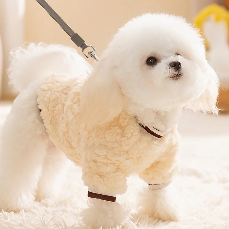 Plush Animal Dog Hoodie – Soft Autumn & Winter Pet Pullover | XS–XL