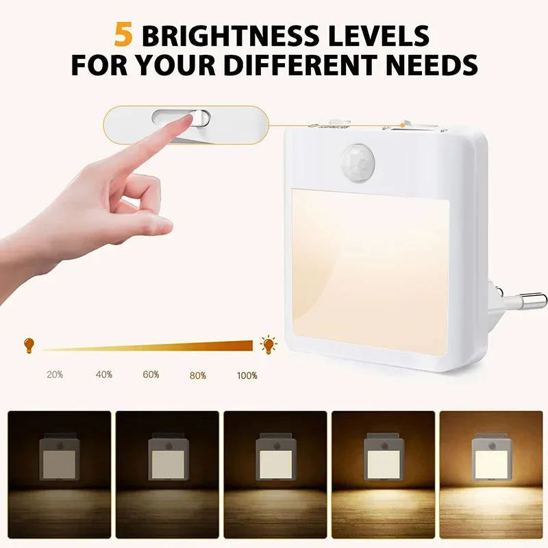 Motion Sensor Night Light - Dimmable LED with AU Plug