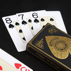 Premium PVC Playing Cards — Gold/Silver Edge | Texas Hold'em