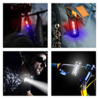 USB Rechargeable LED Torch – 5 Modes, Red/Blue Warning Flash & Shoulder Clip