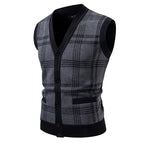 Men's Knitted Wool Vest Cardigan