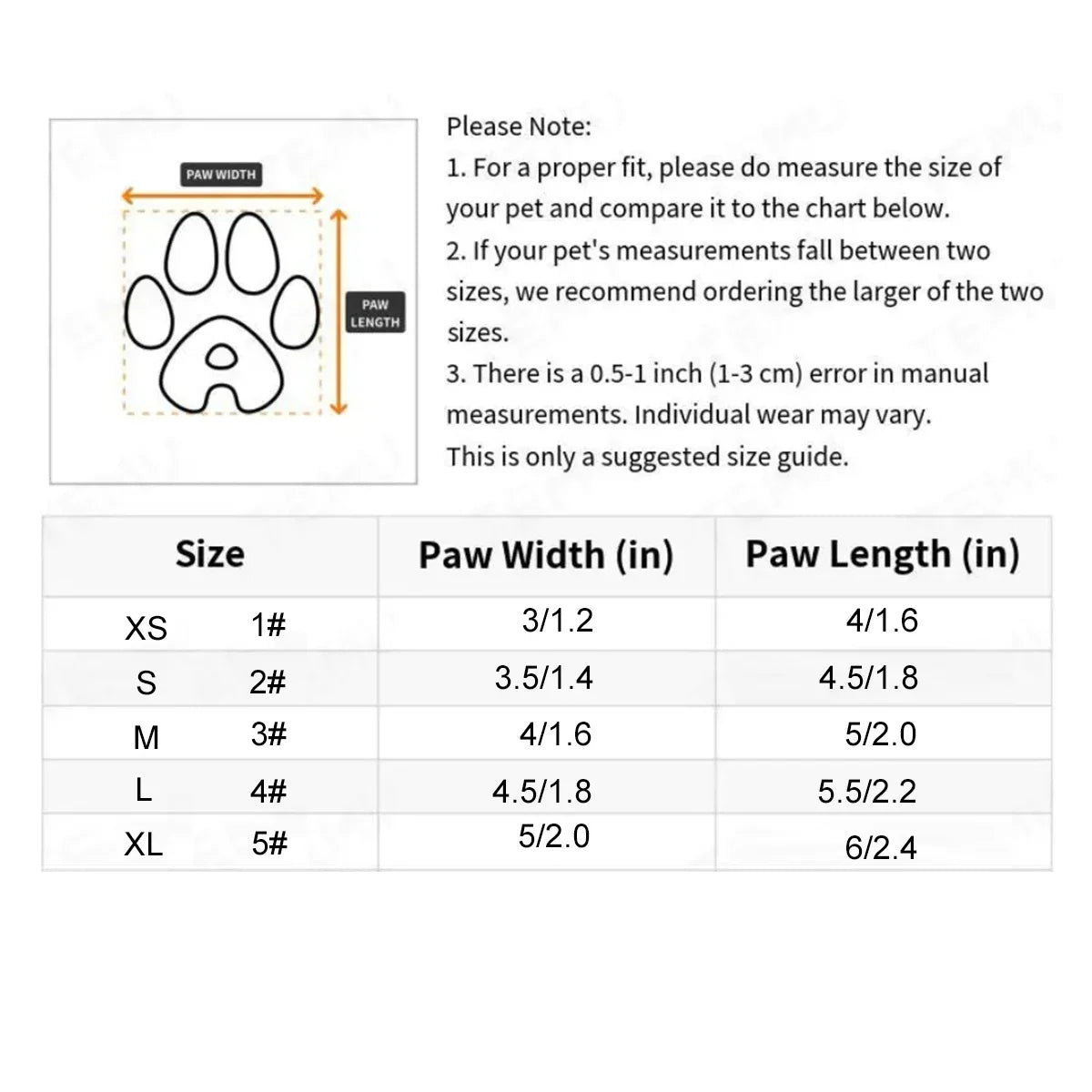 Dog Boots & Paw Protectors – Water-Resistant Winter Shoes for Small, Medium & Large Dogs