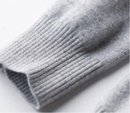Men's Classic Cashmere Cotton Pullover Sweater – V-Neck & O-Neck
