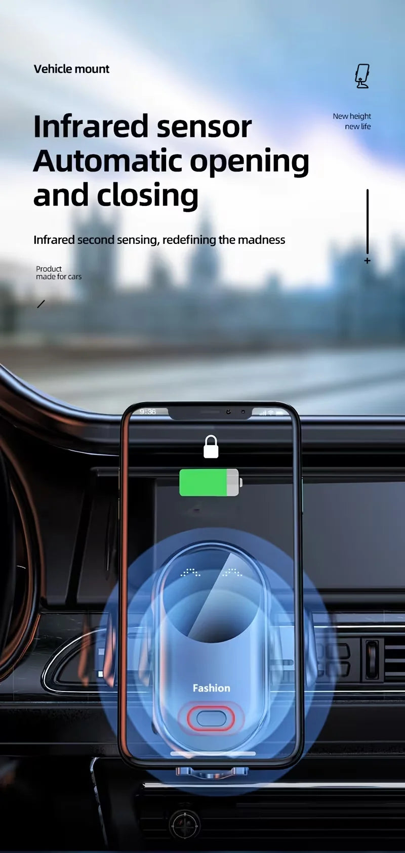 Wireless Charger for with Automatic Infrared Detection
