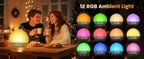 Wake Up Light Sunrise Alarm Clock — Sunset Simulation, White Noise, FM Radio & Dimmable RGB Night Light
