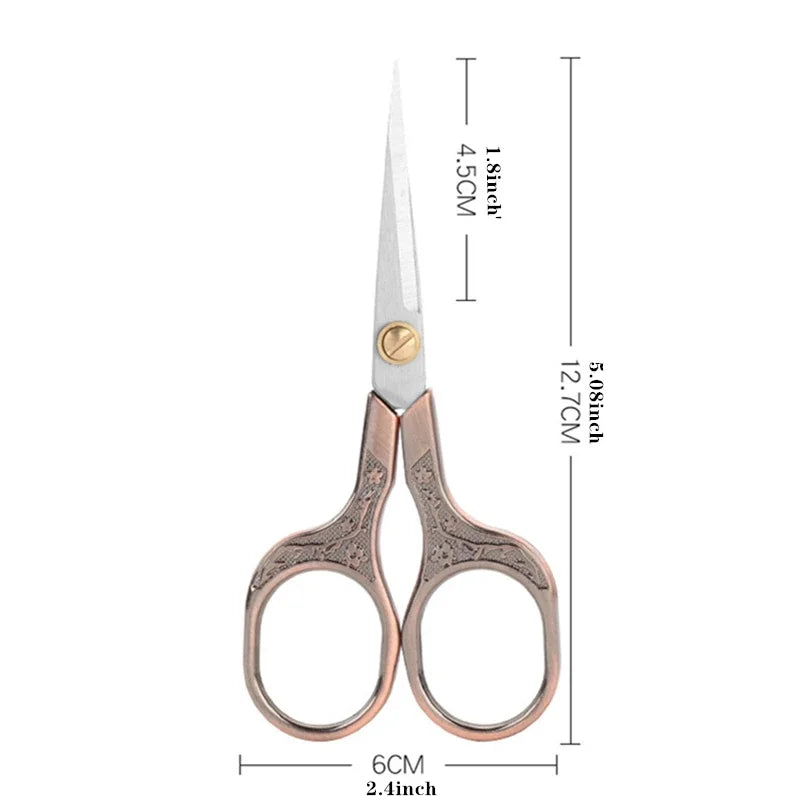Retro Vintage Embroidery Scissors — Stainless Steel 5 Inch