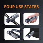 GUIG KH-T130 Multifunctional Rechargeable LED Torch – Digital Display, RGB Side Light, USB-C