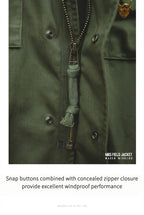 Retro M65 Jacket for Men – Green Outdoor Windbreaker