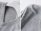 Men's Classic Cashmere Cotton Pullover Sweater – V-Neck & O-Neck