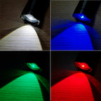Alonefire X32 4-in-1 Multicolour LED Flashlight – Red, Blue, Green & White
