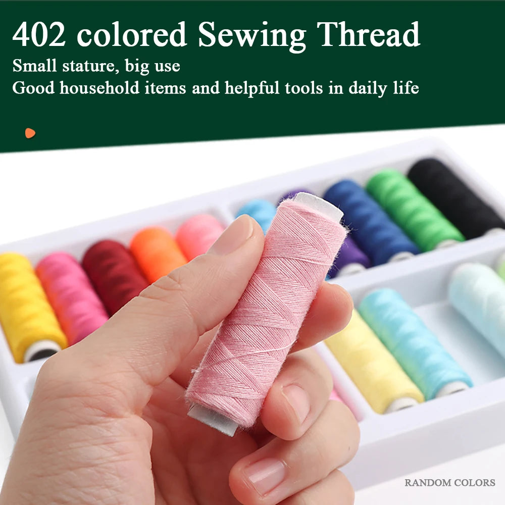 20-Piece 200 metre Polyester Sewing & Embroidery Thread Set