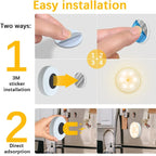 Wireless Motion Sensor Night Light – USB Rechargeable LED Puck Light