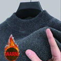 Men's Wool Blend Pullover Sweater – Warm O-Neck Knit Jumper