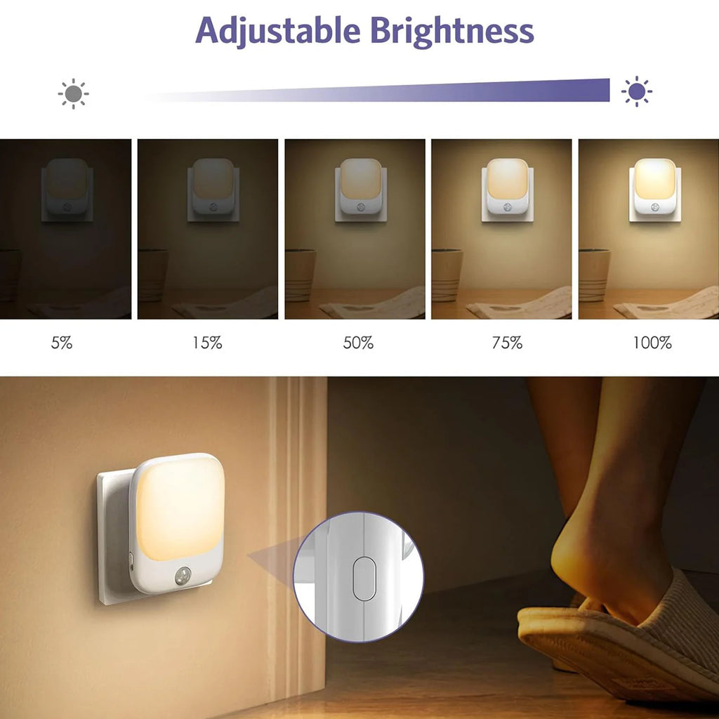 LED Motion Sensor Night Lights for Kids Bedroom