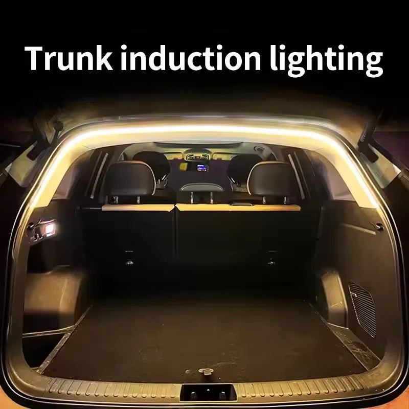 Car Boot LED Light Strip – Auto-Sensing Trunk Ambient Lighting, 2M & 4M | White & Warm