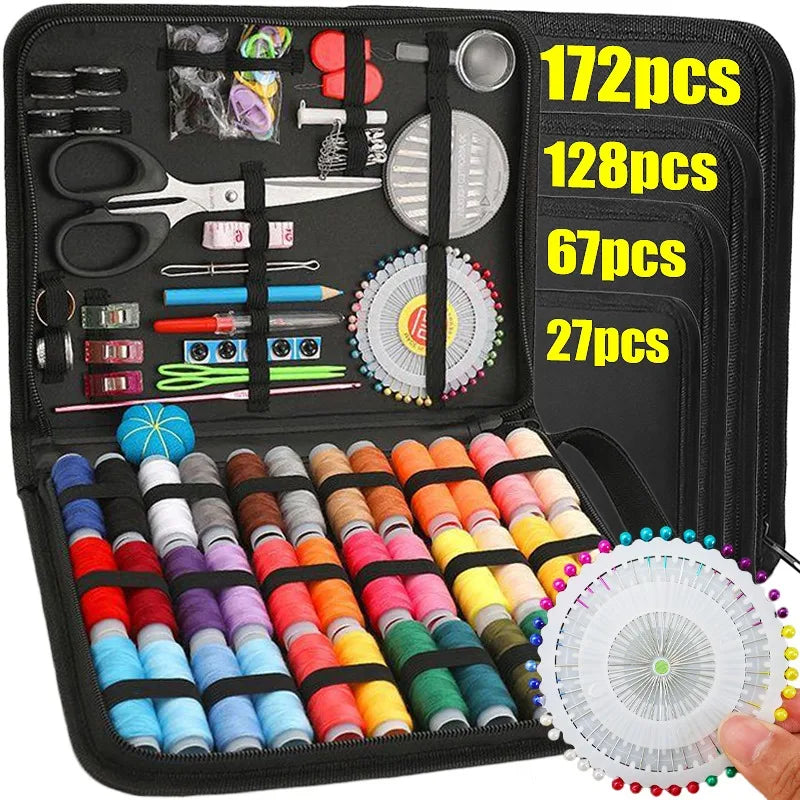 Sewing Kit Complete Set – Threads, Needles, Scissors & More