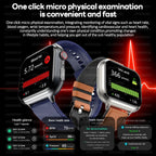 Medical Grade ECG & PPG Smart Watch | Blood Sugar, BMI, Uric Acid & Bluetooth Calling