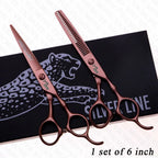 Professional Hairdressing Scissors Set – 5.5 & 6.0 Inch Cutting & Thinning Shears