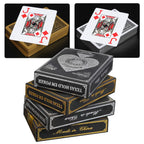 Premium PVC Playing Cards — Gold/Silver Edge | Texas Hold'em