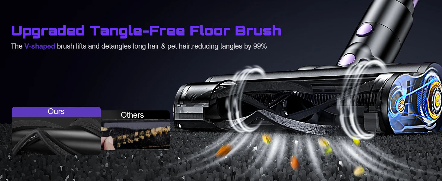SuXiangVac 10-in-1 Cordless Stick Vacuum Cleaner | 55kPa 500W | HEPA Filter | LED Display | 45 Min Runtime
