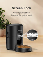 ROJECO 2L Automatic Pet Feeder – Smart Timed Cat & Dog Food Dispenser (Button & WiFi Versions)