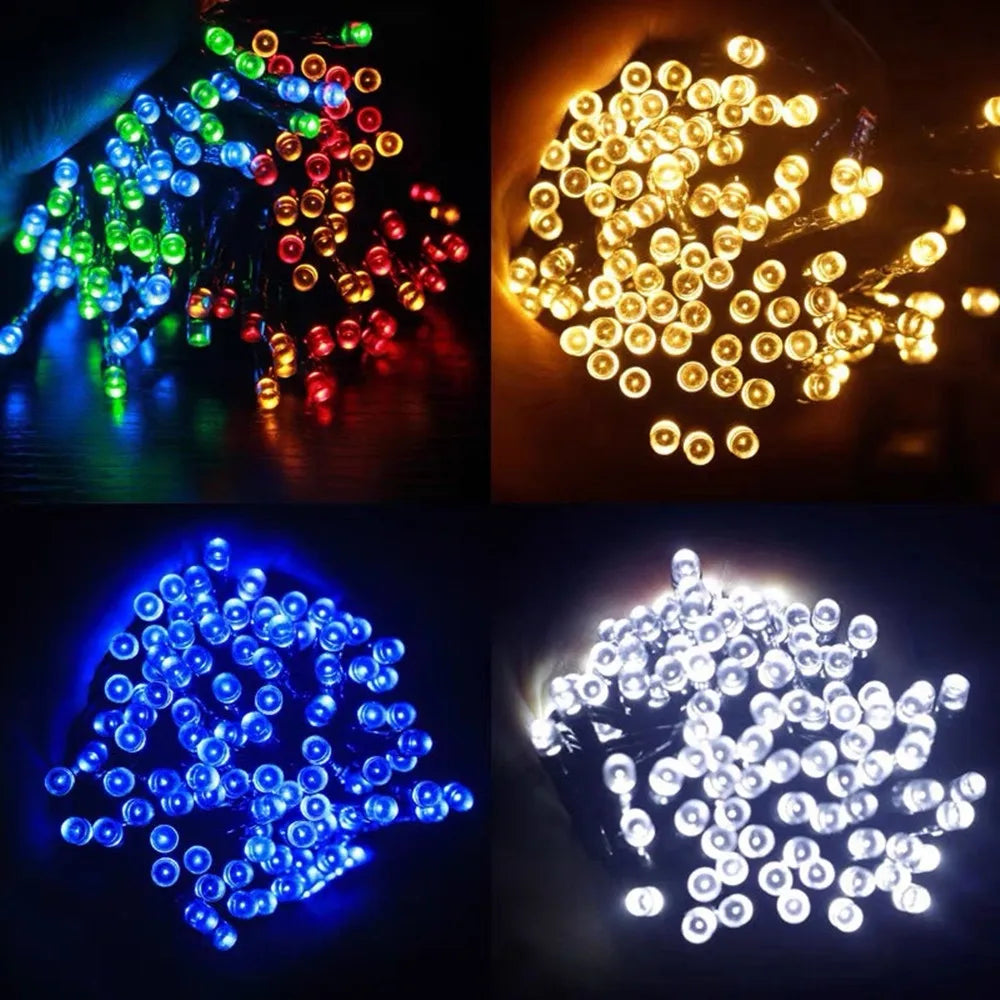 Solar Fairy String Lights – 8 Modes, Waterproof & Outdoor Ready