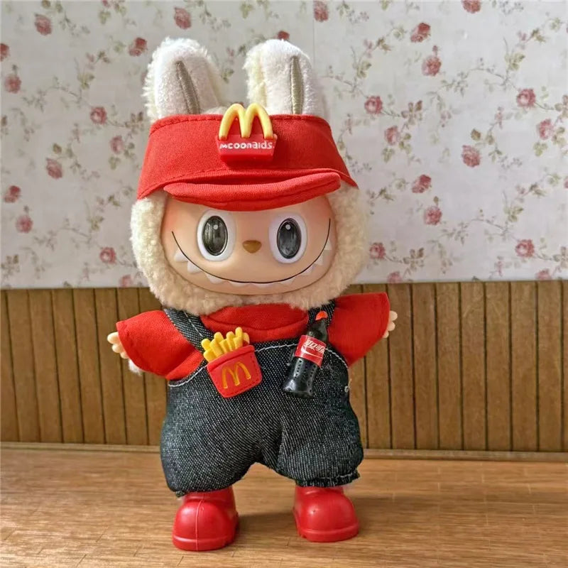 15-17cm For Labubu Doll Mini Clothes