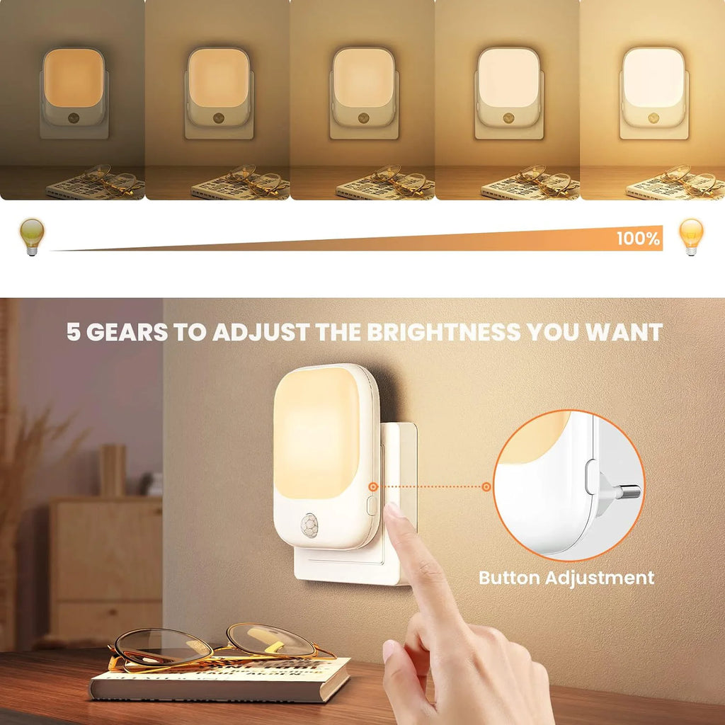 LED Motion Sensor Night Lights for Kids Bedroom