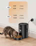 ROJECO 2L Automatic Pet Feeder – Smart Timed Cat & Dog Food Dispenser (Button & WiFi Versions)