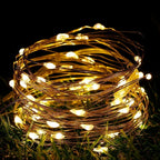 LED Fairy Lights Battery Operated | Waterproof Silver Wire Firefly Starry Lights
